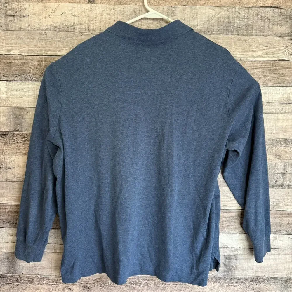 Polo Ralph Lauren Mens Polo Shirt XL Blue Long Sleeve Classic Pony Preppy
